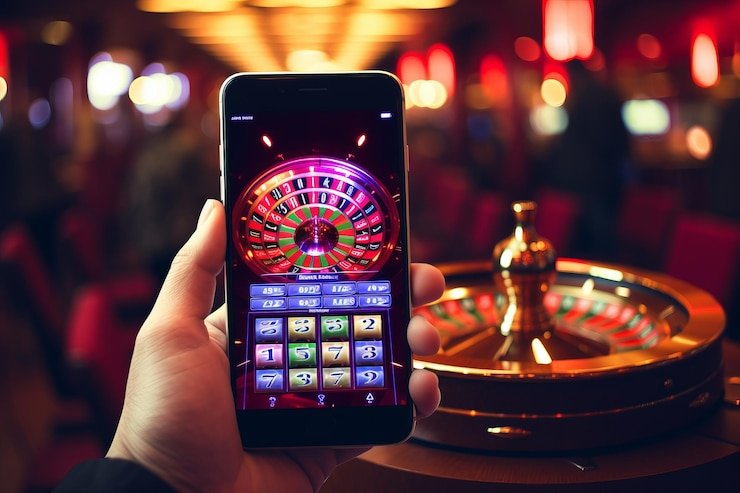 Antarmuka aplikasi mobile jpot4d menampilkan permainan slot Aviator dan Sweet Bonanza dengan navigasi yang jelas